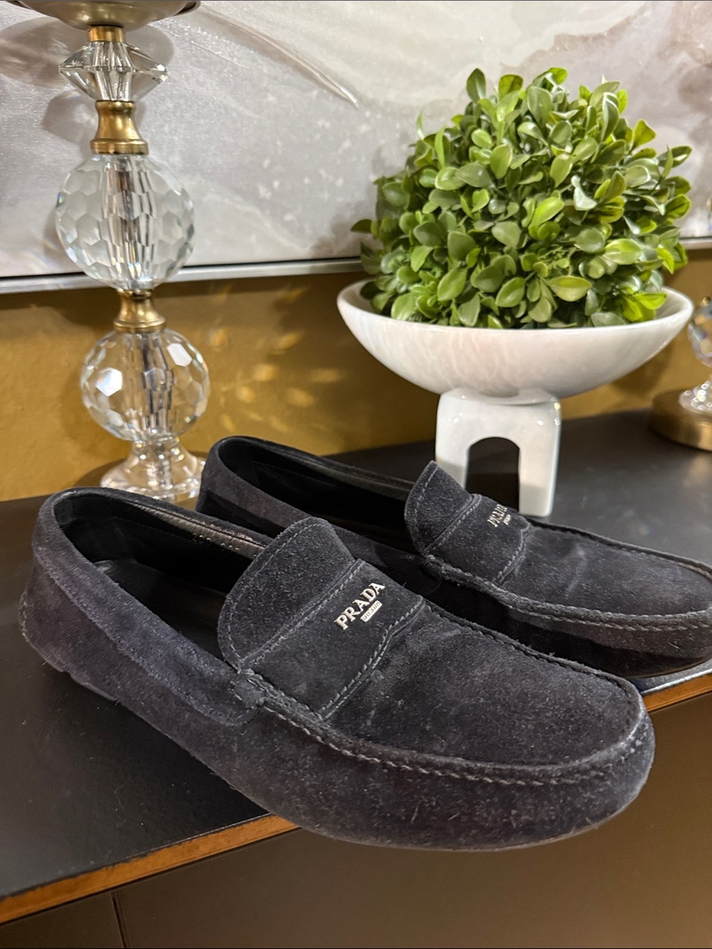 Prada Suede Loafers